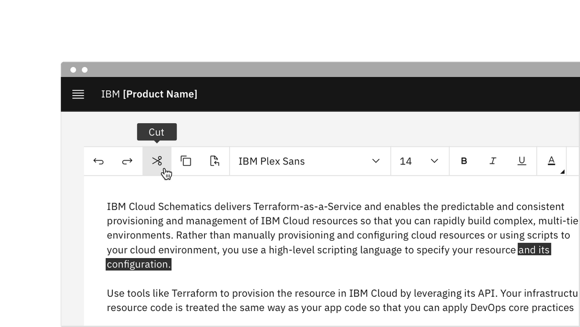 Tooltips on hover for buttons in a text toolbar. Tooltips on hover for buttons in a text toolbar.
