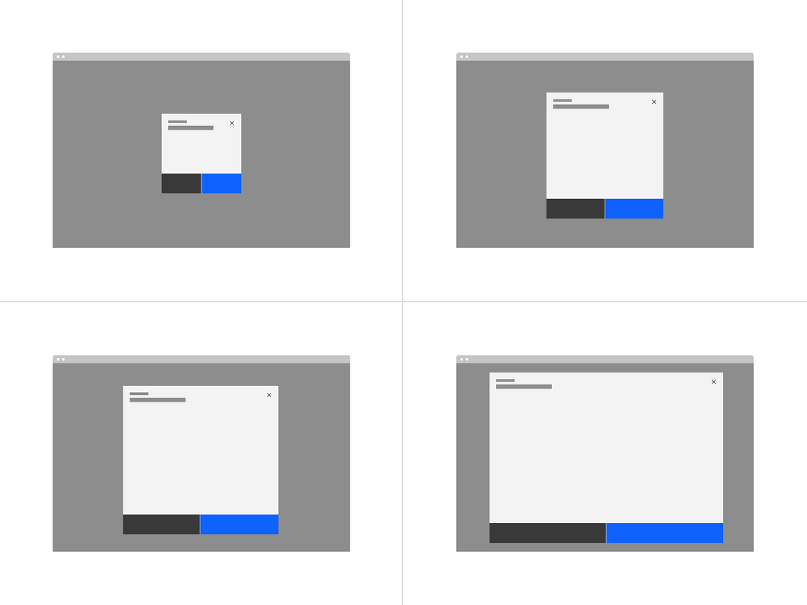 Modal max heights Modal max heights