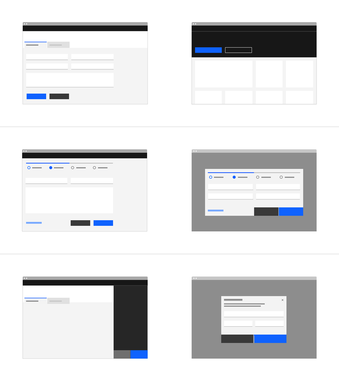 Button groups in context Button groups in context