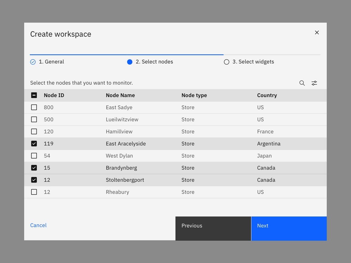 Progress modal example Progress modal example