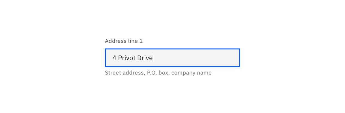 Helper text example Helper text example