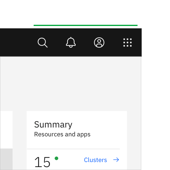 Example of header icons right aligned with no gaps. Example of header icons right aligned with no gaps.