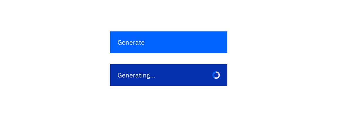 Example of a generate button Example of a generate button
