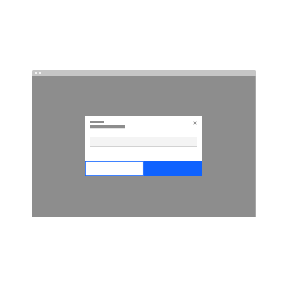 Do not use a tertiary button in a fluid application. Do not use a tertiary button in a fluid application.
