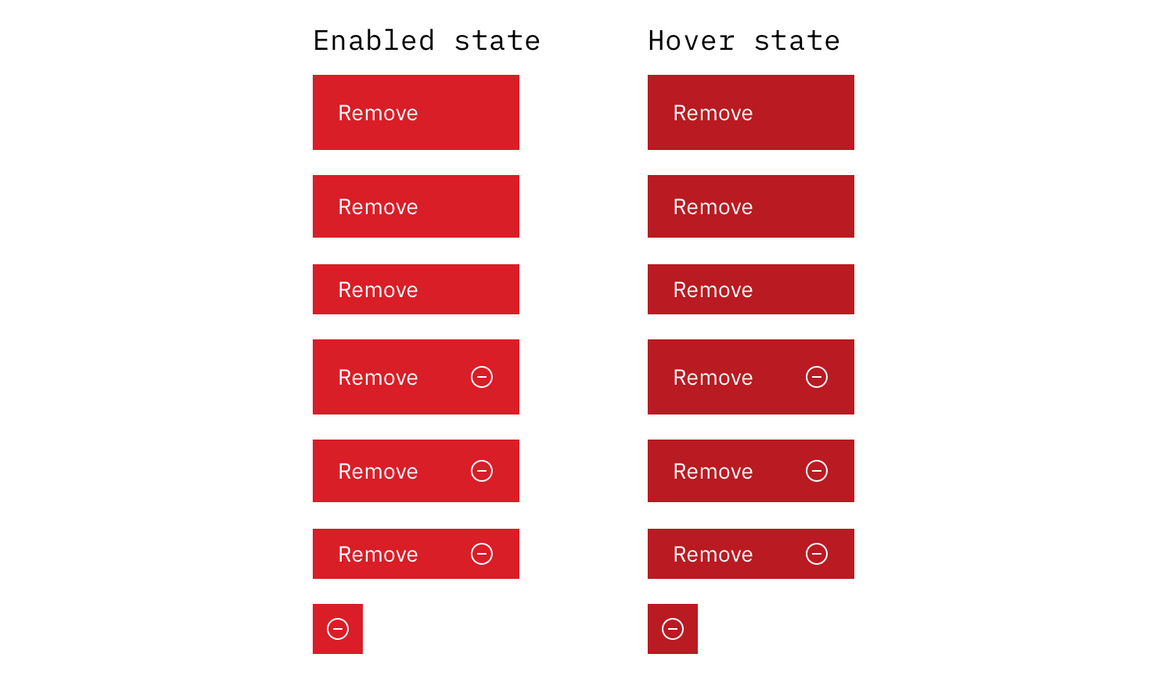 Example of remove options in context without warnings for low impact remove actions. Example of remove options in context without warnings for low impact remove actions.