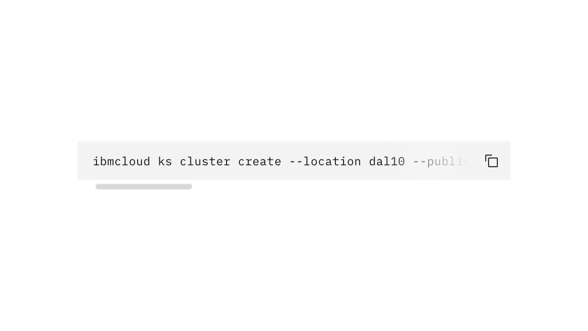 Single line code snippet with overfow text Single line code snippet with overfow text