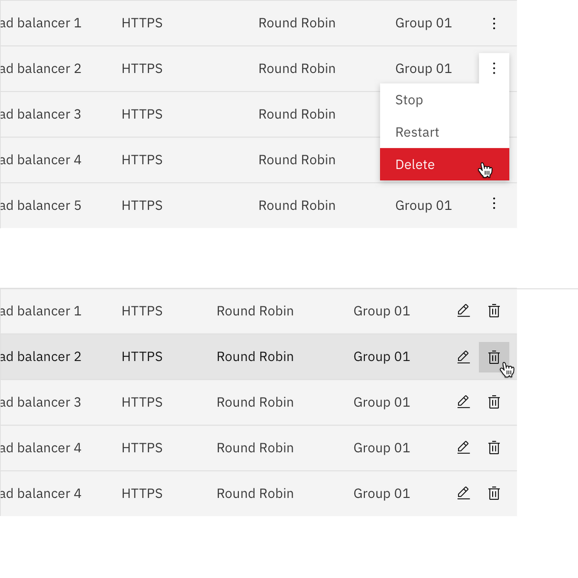 data table inline actions data table inline actions